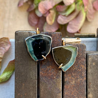 Multicolor Tourmaline Shard Earrings